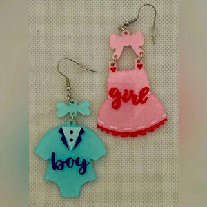 Boy & Girl | dangle earring set.